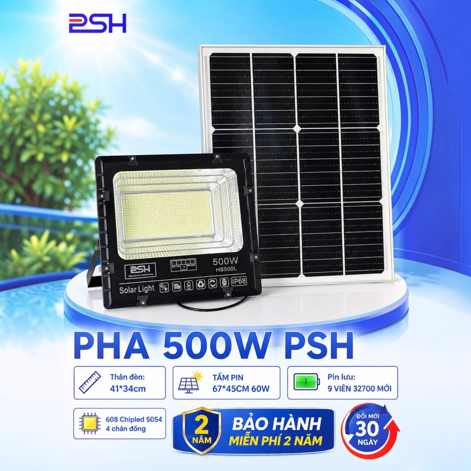 ĐÈN PHA PSH 500W BẢN NÂNG CẤP