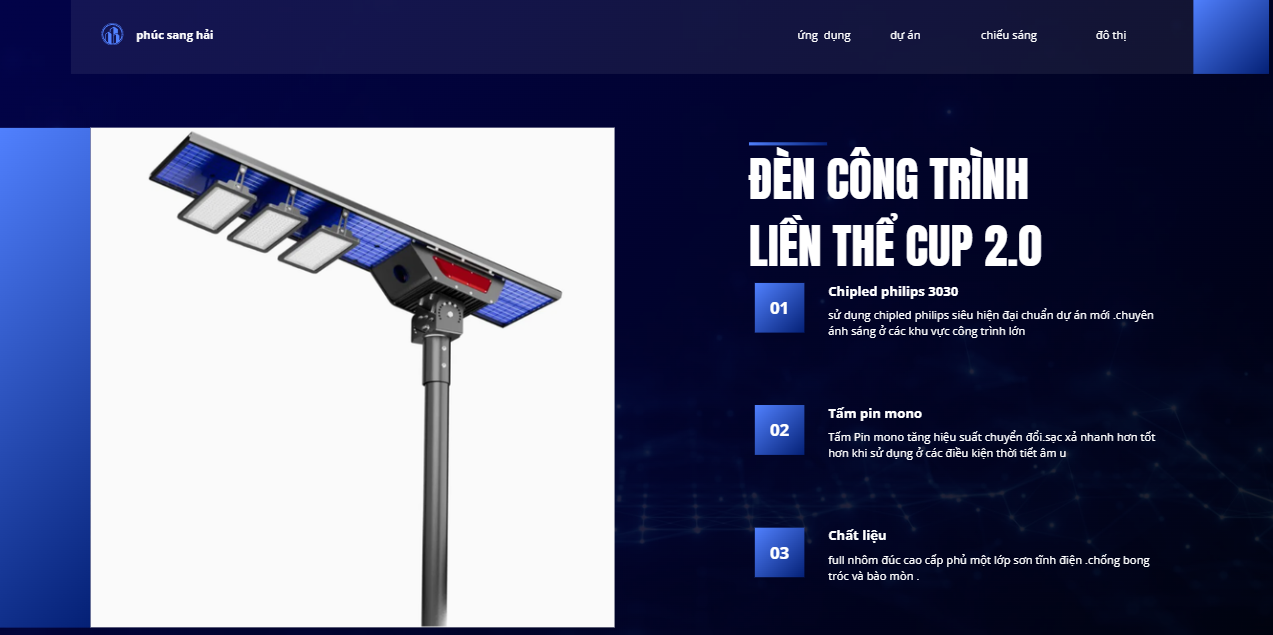 ĐÈN CÔNG TRÌNH LIỀN THỂ TUBO 2024 120W