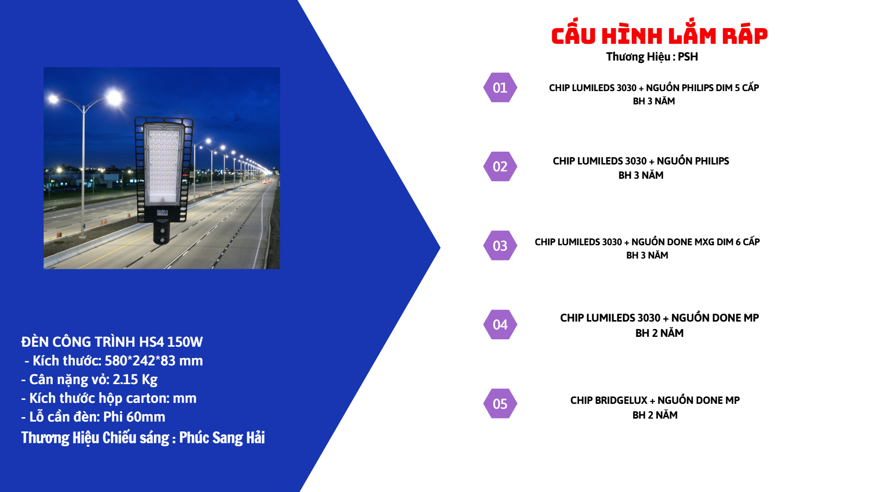 ĐÈN CÔNG TRÌNH HS4 150W