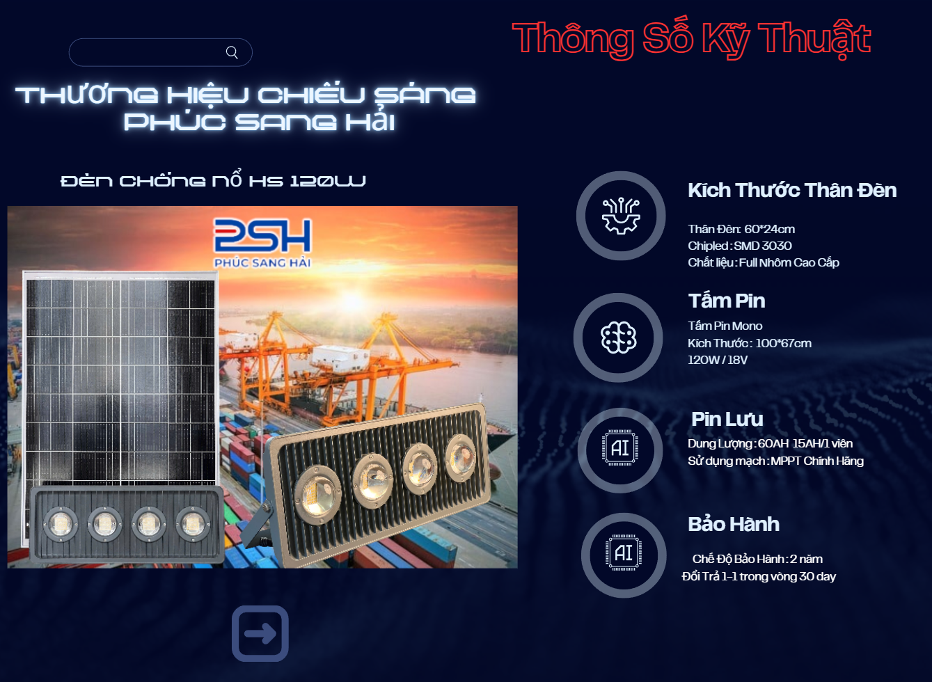 Đèn Chống Nổ 120W