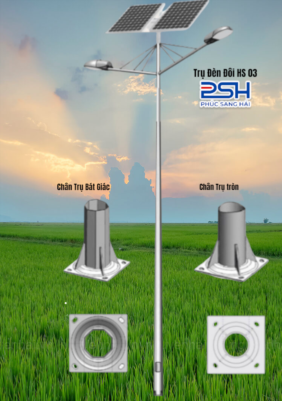 Trụ Đèn Đôi HS03